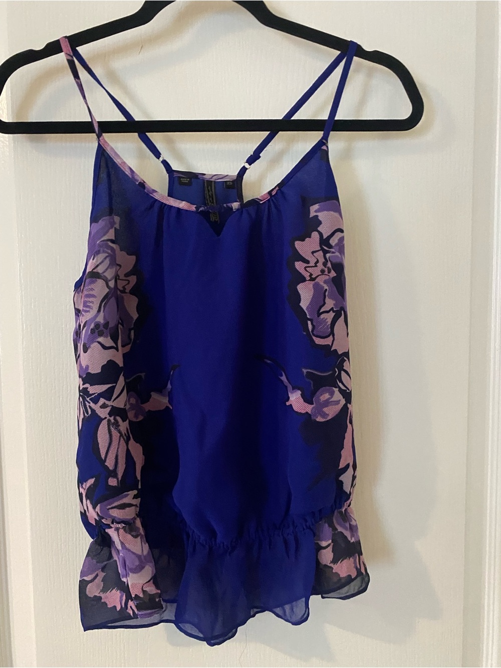 Guess Y2K Floral baby doll Top - Blue & Pink